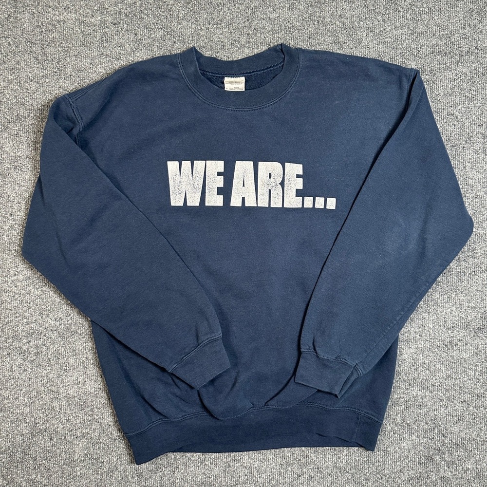 We Are Penn State Crewneck Sweatshirt Men's Size Medium Navy Blue PSU NCAA Y2K